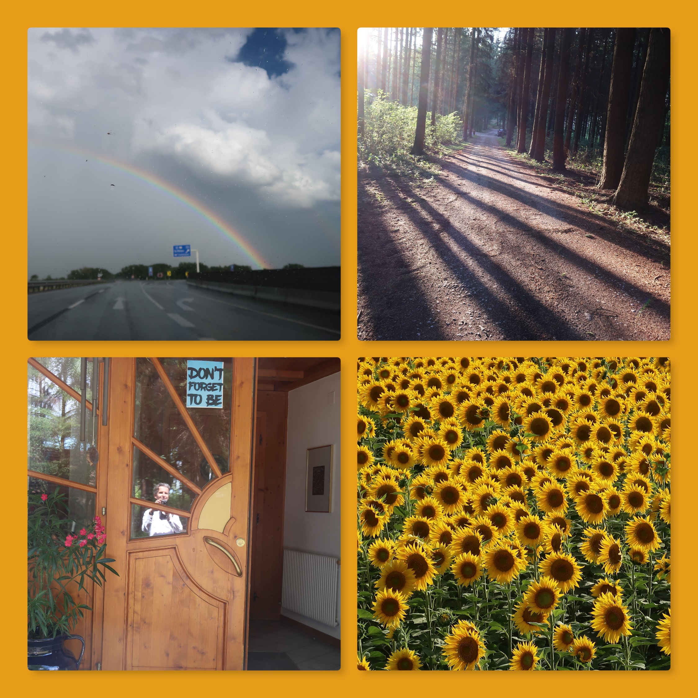 Collage über Achtsamkeit